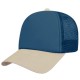 GORRA ARTILLERIA CORTE ALTO NUMERO DE GAJOS 5 GAJOS LATERALES MALLA EN CONTRASTE OJILLOS AL TONO CURVA PREFORMADA BROCHE PLASTI