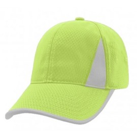 GORRA DEPORTIVA DE TELA DRYFIT CON TRAMA DE PANELES AMARILLO PASTEL / BLANCO