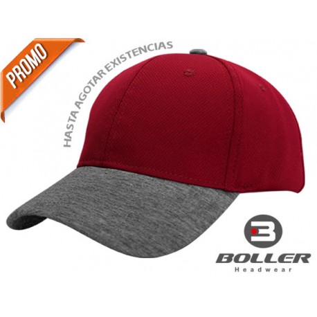 GORRA SILUETA CORTE BAJO FRENTE CON ESTRUCTURA SEMI RIGIDA ROJO