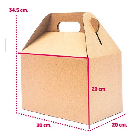 CAJA DE MICROCORRUGADO TIPO LONCHERA