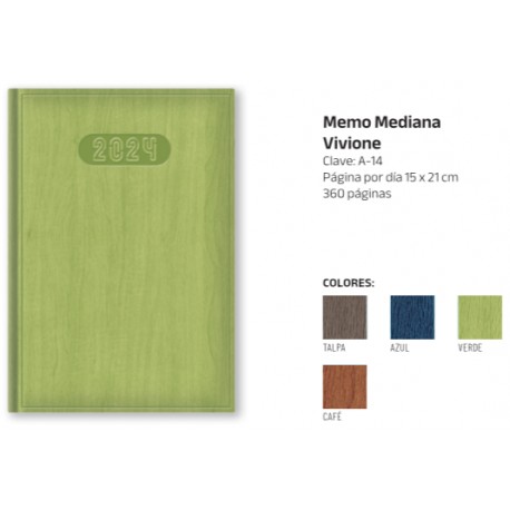 AAGENDA MEMORANDUM PUBLICITARIA VIVIONE