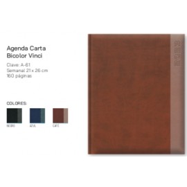 AGENDA BICOLOR VINCI CARTA SEMANAL