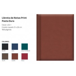 LIBRETA DE NOTAS PRINT PASTA DURA