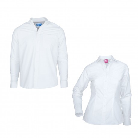 CAMISA/BLUSA GABARDINA MANGA LARGA TALLAS CH-XG
