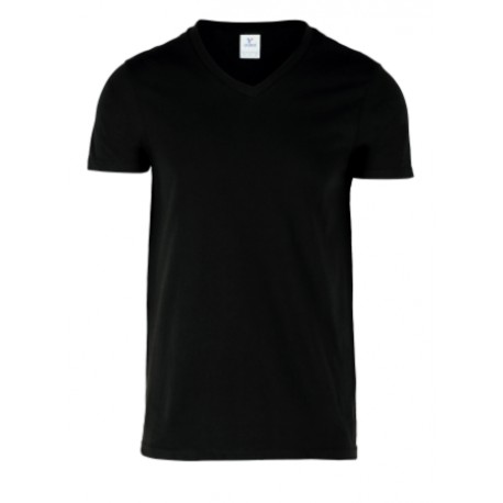 PLAYERA CUELLO V MANGA CORTA CABELLERO ECH-EG
