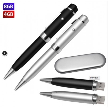 BOLIGRAFO USB 4GB APUNTADOR LASER