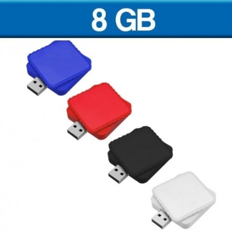Memoria USB GIRATORIA Cuadrada 8GB