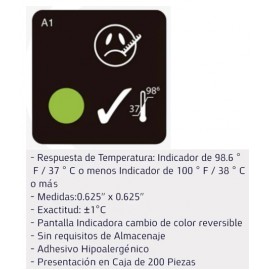 PARCHE IDENTIFICADOR DE FIEBRE (200PZAS)