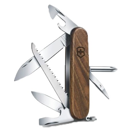 NAVAJA VICTORINOX HIKER WOOD, MADERA DE NOGAL