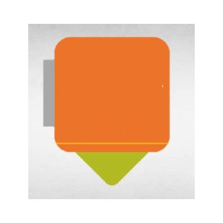 ROMPRE TRAFICO IMPRESO A 4 X 0 TINTAS DE SELECCION DE COLOR CURADO UV SOBRE LAMINA CORRUGADA SUAJE ESPECIAL CON UNA MEDIDA DE 6